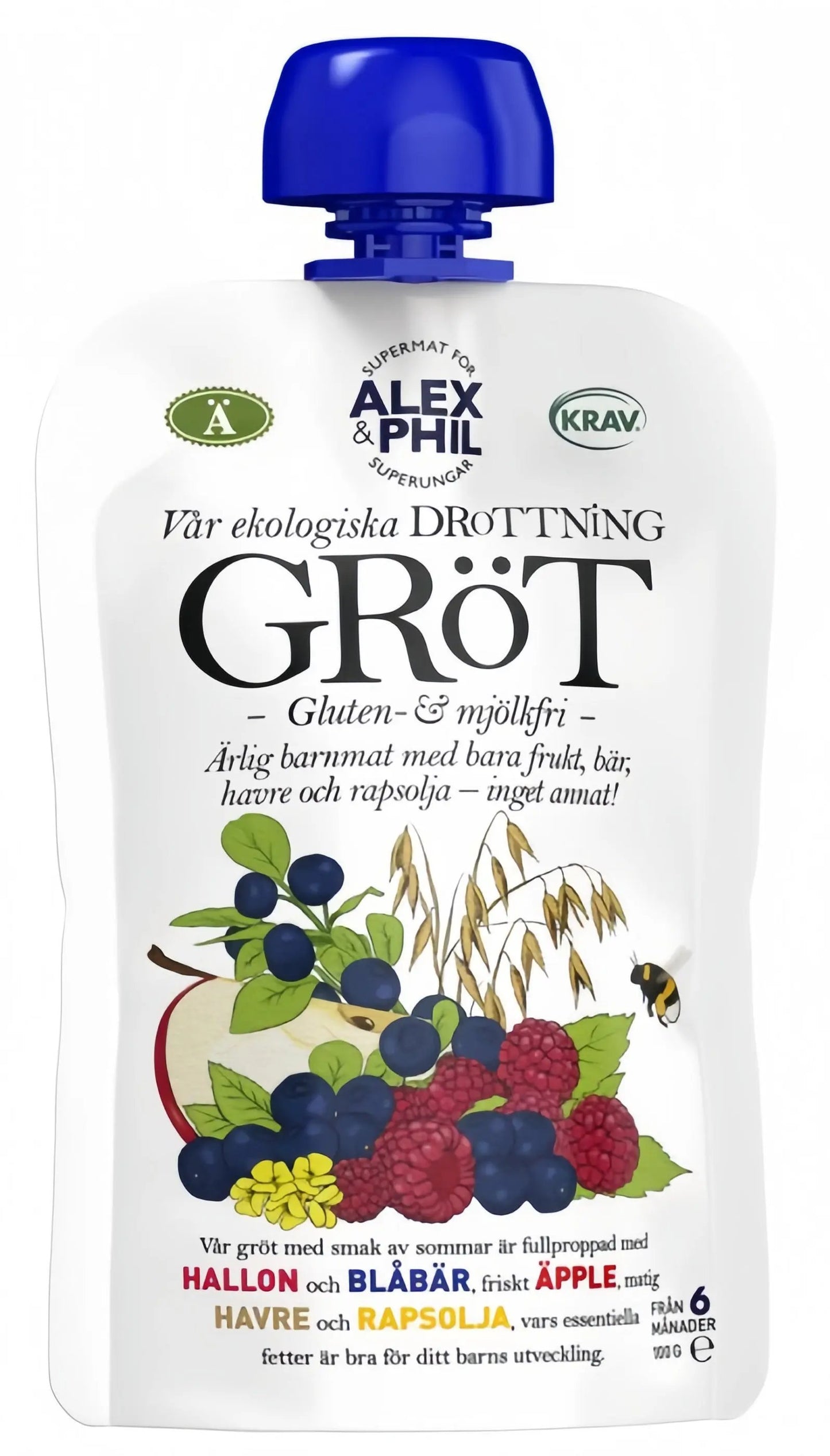 Alex&Phil Gröt Drottning 6M 100 g