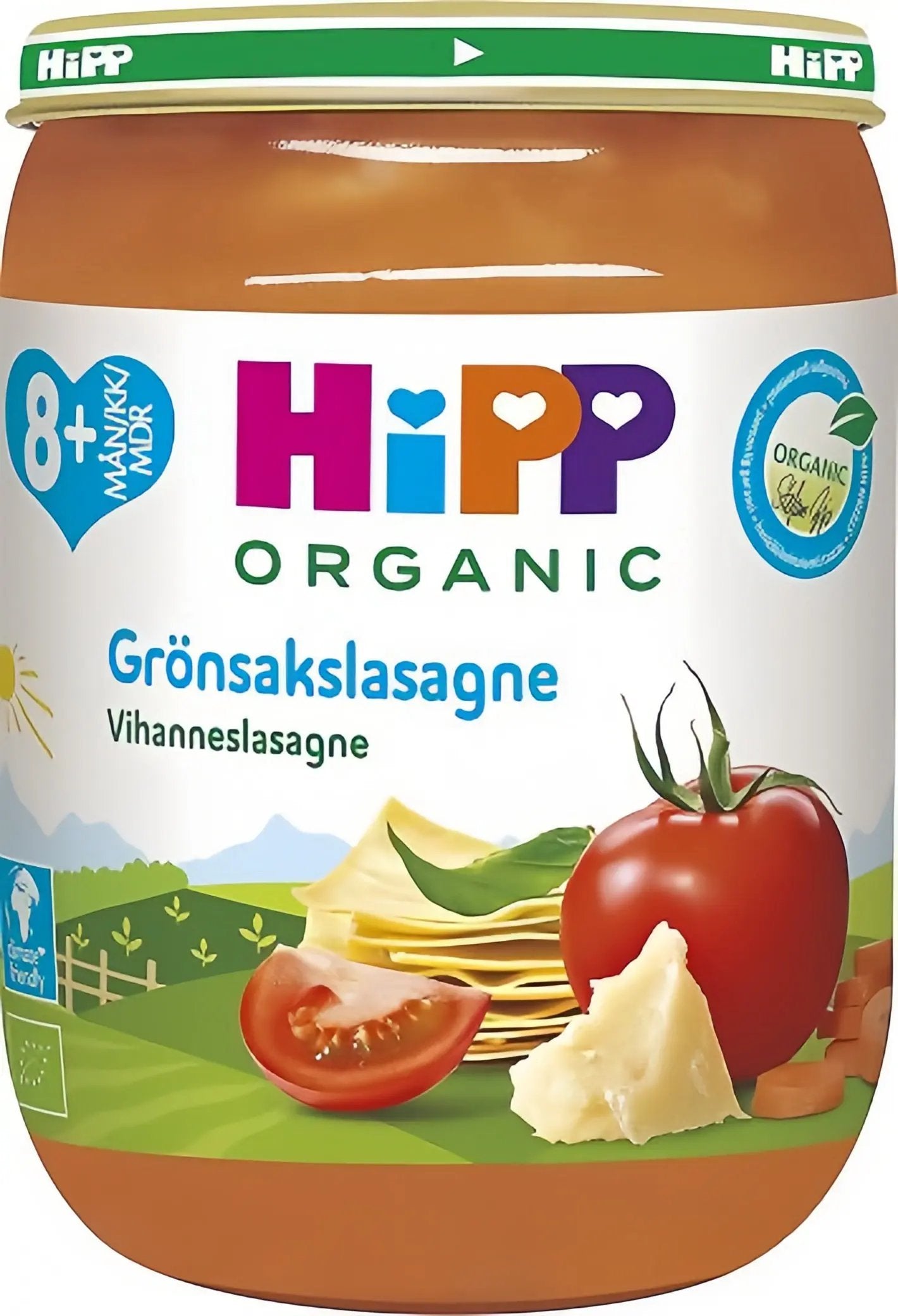 HiPP Grönsakslasagne 8M 190 g