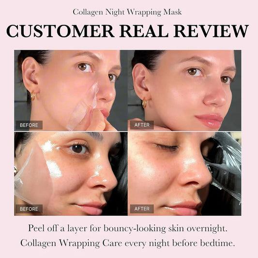 Medicube Collagen Night Wrapping Mask 75ml + Sminkborste