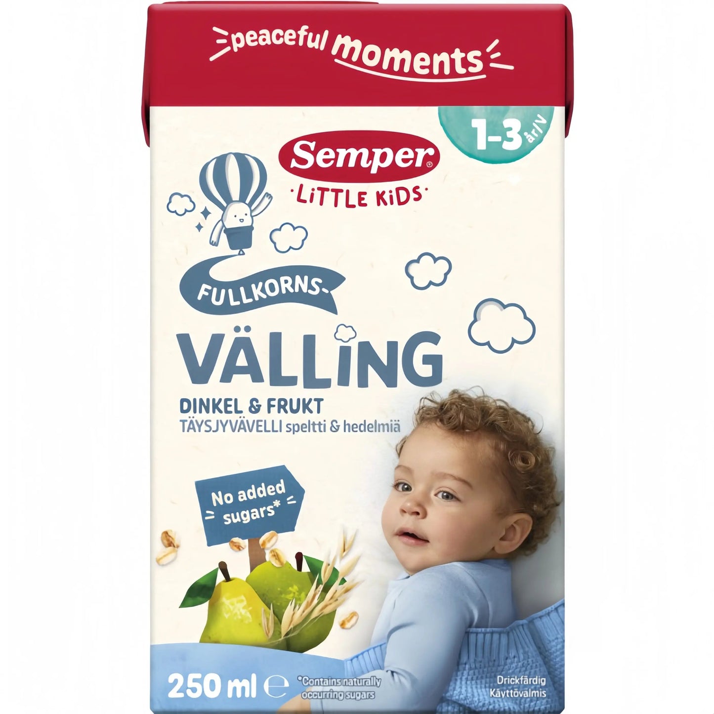 Semper Drickfärdig Fullkornsvälling Dinkel & Frukt 1-3 år