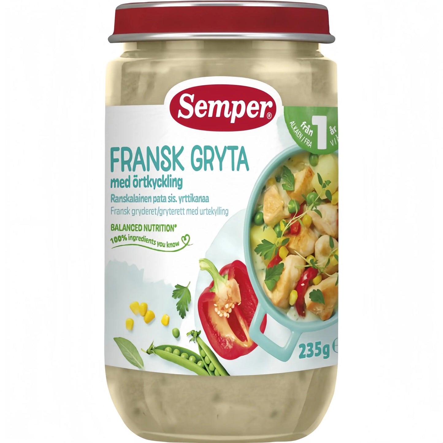 Semper Fransk gryta med kyckling & örter 12M 235 g