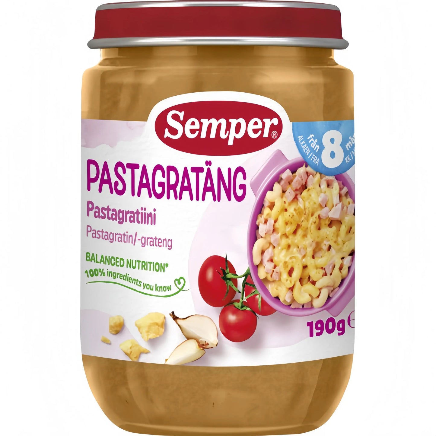 Semper Pastagratäng med Skinka & Ost 8M 190 g