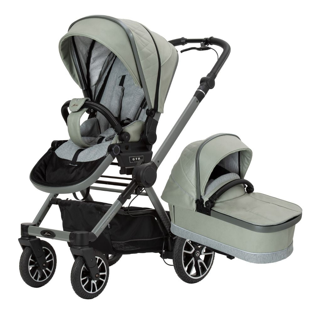 Mercedes-Benz Hartan Performance GTR 2-i-1 Barnvagn 2025 – Sage Grey BabyMat.se