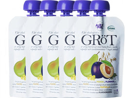 Alex&Phil Gröt med Päron Plommon Kardemumma 6M 5x100 g