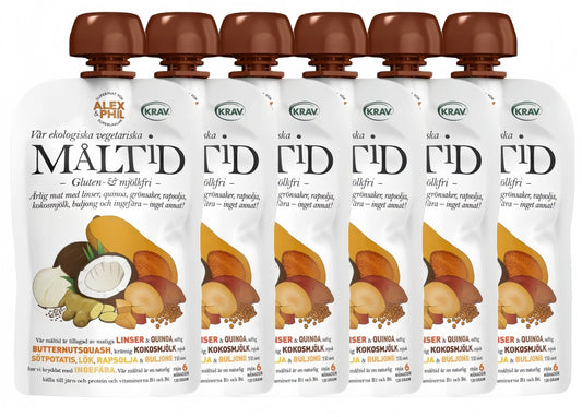 Alex&Phil Måltid med Butternutsquash & Kokos 6M 6x120 g