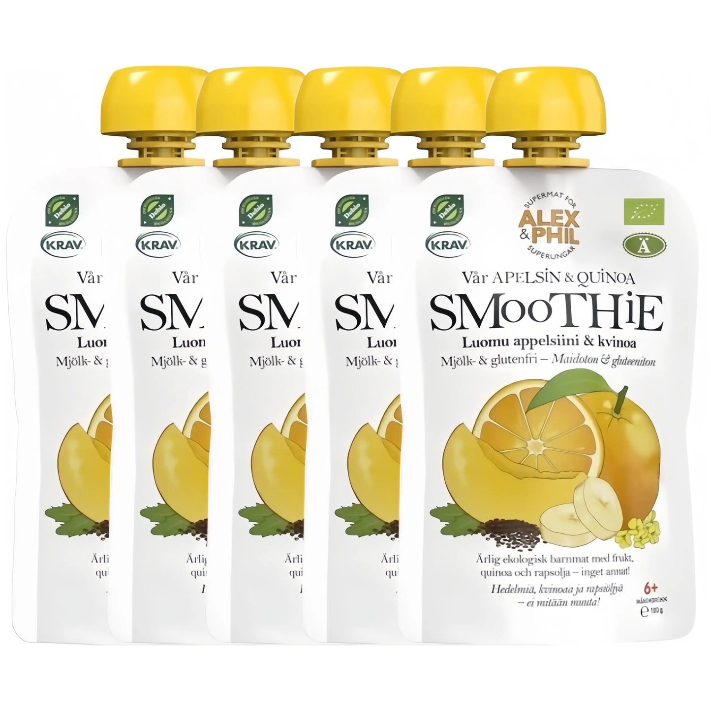 Alex & Phil Smoothie Apelsin & Quinoa 5 x 100g Alex&Phil