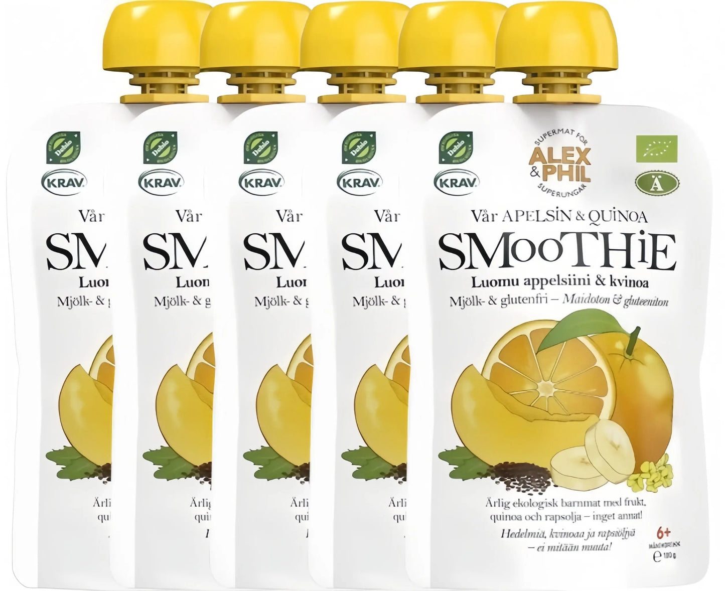 Alex & Phil Smoothie Apelsin & Quinoa 5 x 100g