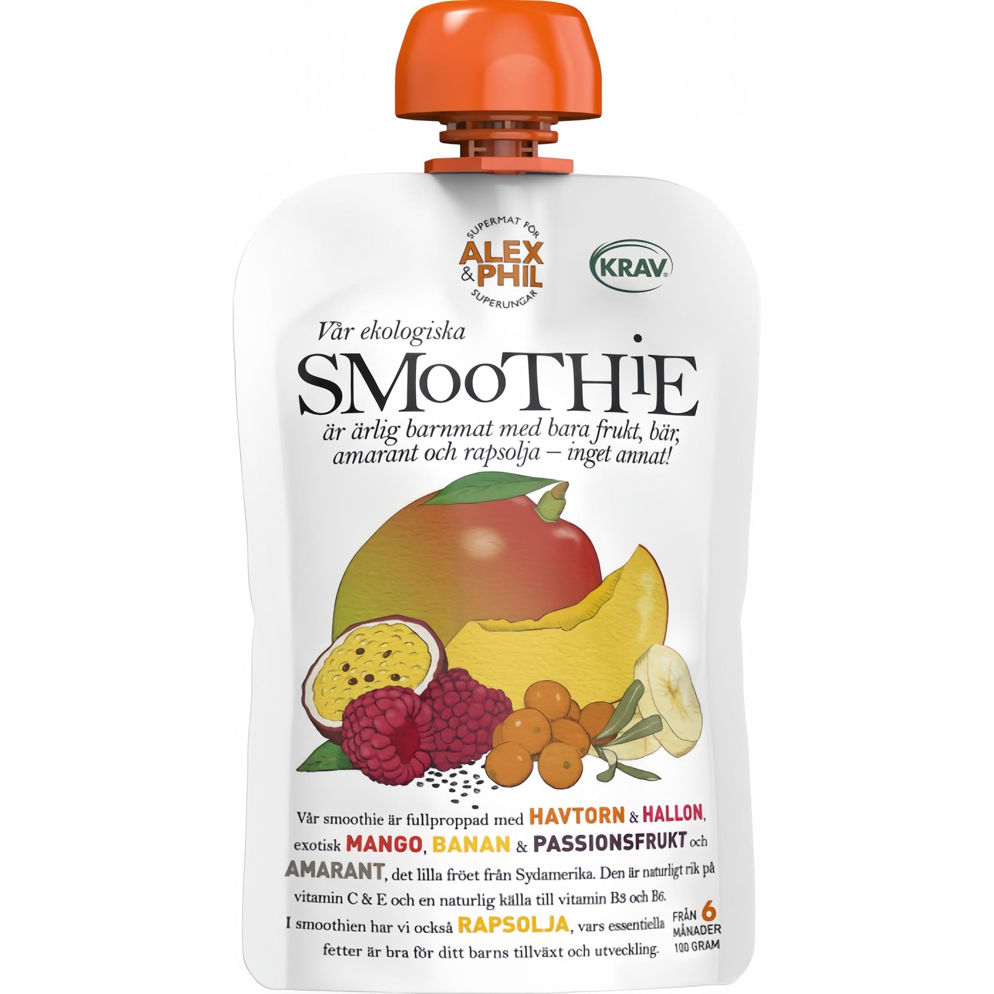 Alex&Phil Smoothie med Havtorn & Mango 6M 100 g Alex&Phil