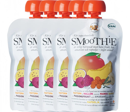 Alex&Phil Smoothie med Havtorn & Mango 6M 5x100 g