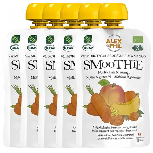 Alex&Phil Smoothie med Morot & Mango 6M 5x100 g