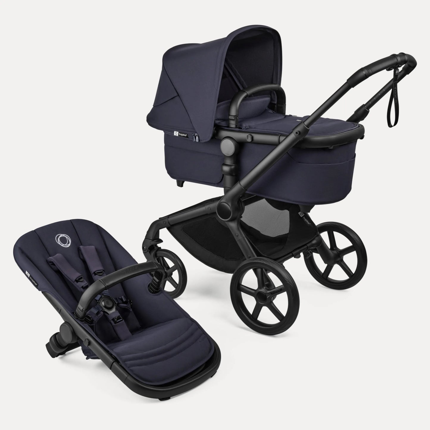 Bugaboo Fox 5 Renew Complete Black/Deep Indigo (Duo) BabyMat.se