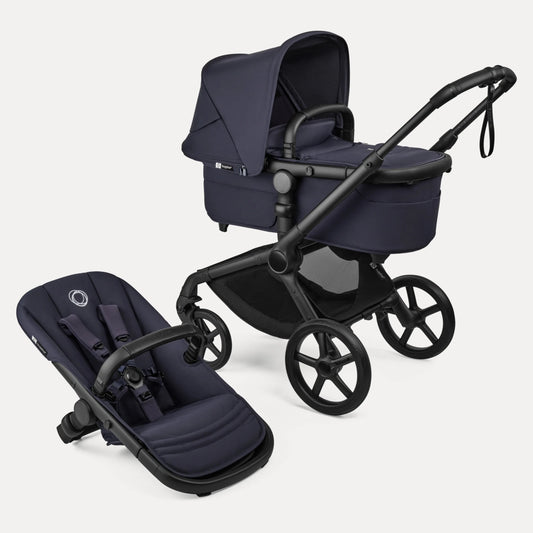 Bugaboo Fox 5 Renew Complete Black/Deep Indigo (Duo) BabyMat.se