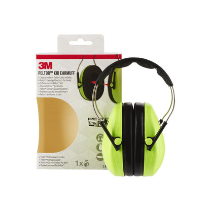 3M Peltor Kid's Ear Muffs H510AK Neon Green BabyMat.se