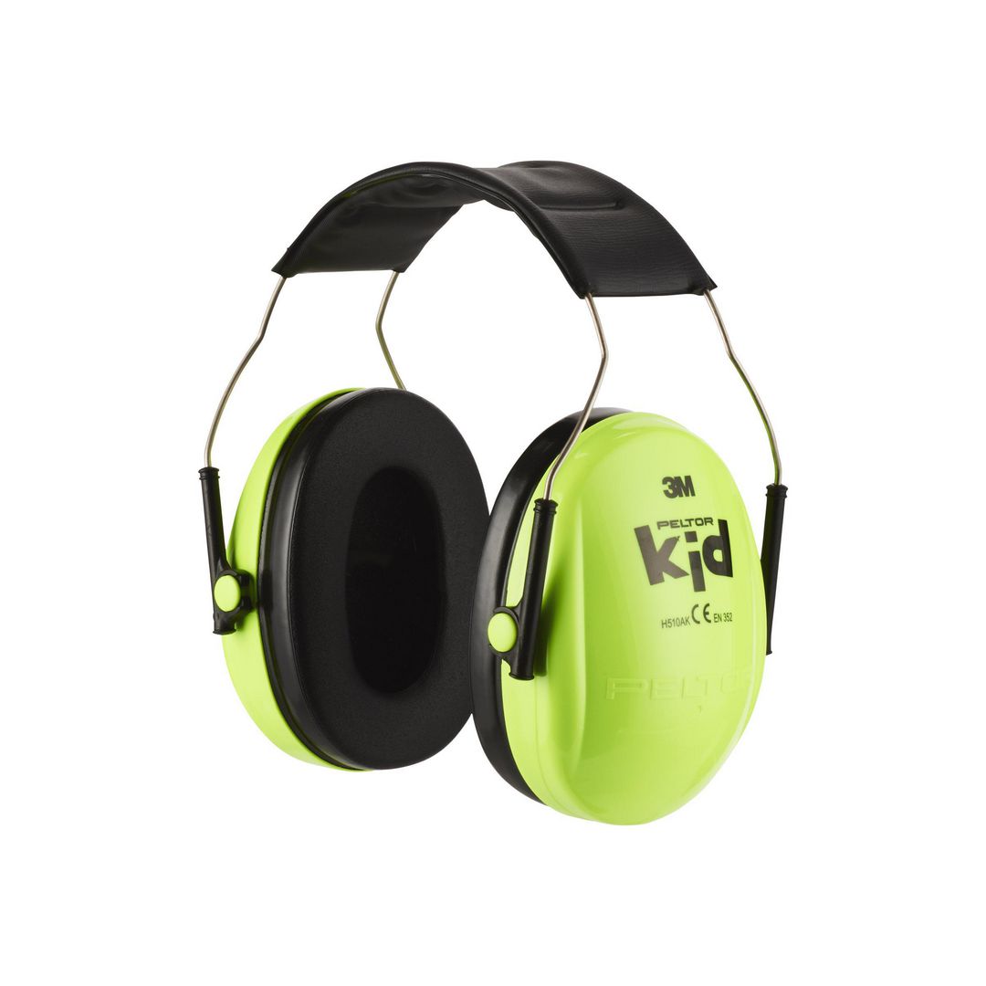 3M Peltor Kid's Ear Muffs H510AK Neon Green BabyMat.se