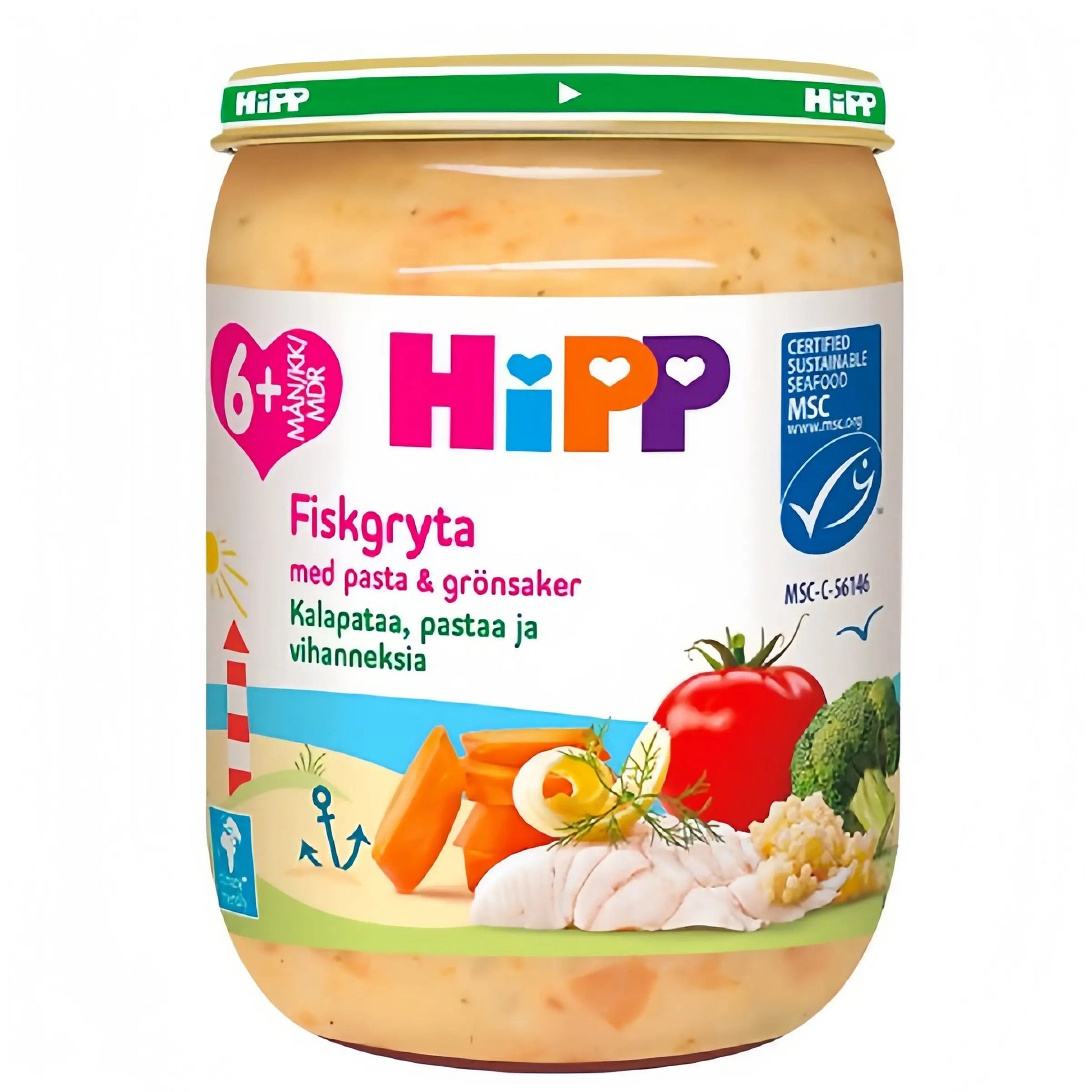 HiPP Fiskgryta med pasta & grönsaker 6M 190 g