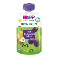 HiPP Klämmis Päron Plommon & Svarta Vinbär 6M 100 g