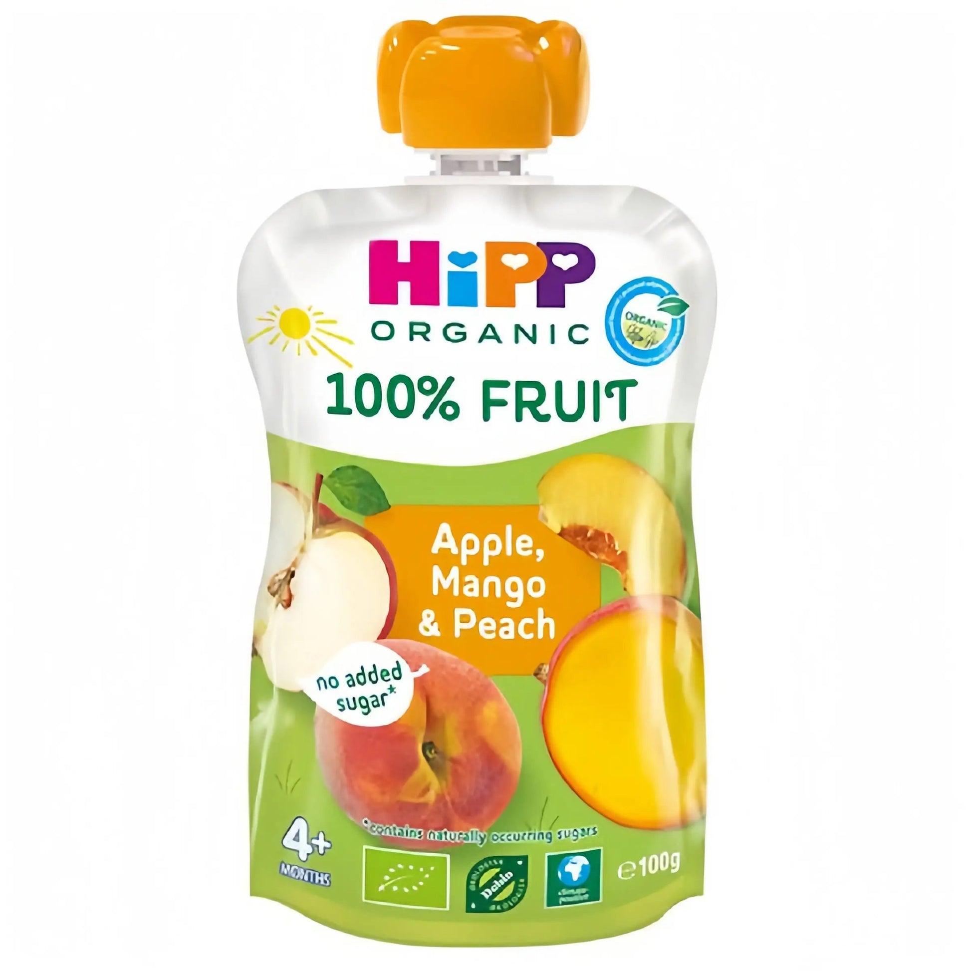 HiPP Klämmis Äpple, Mango & Persika 4M 100 g