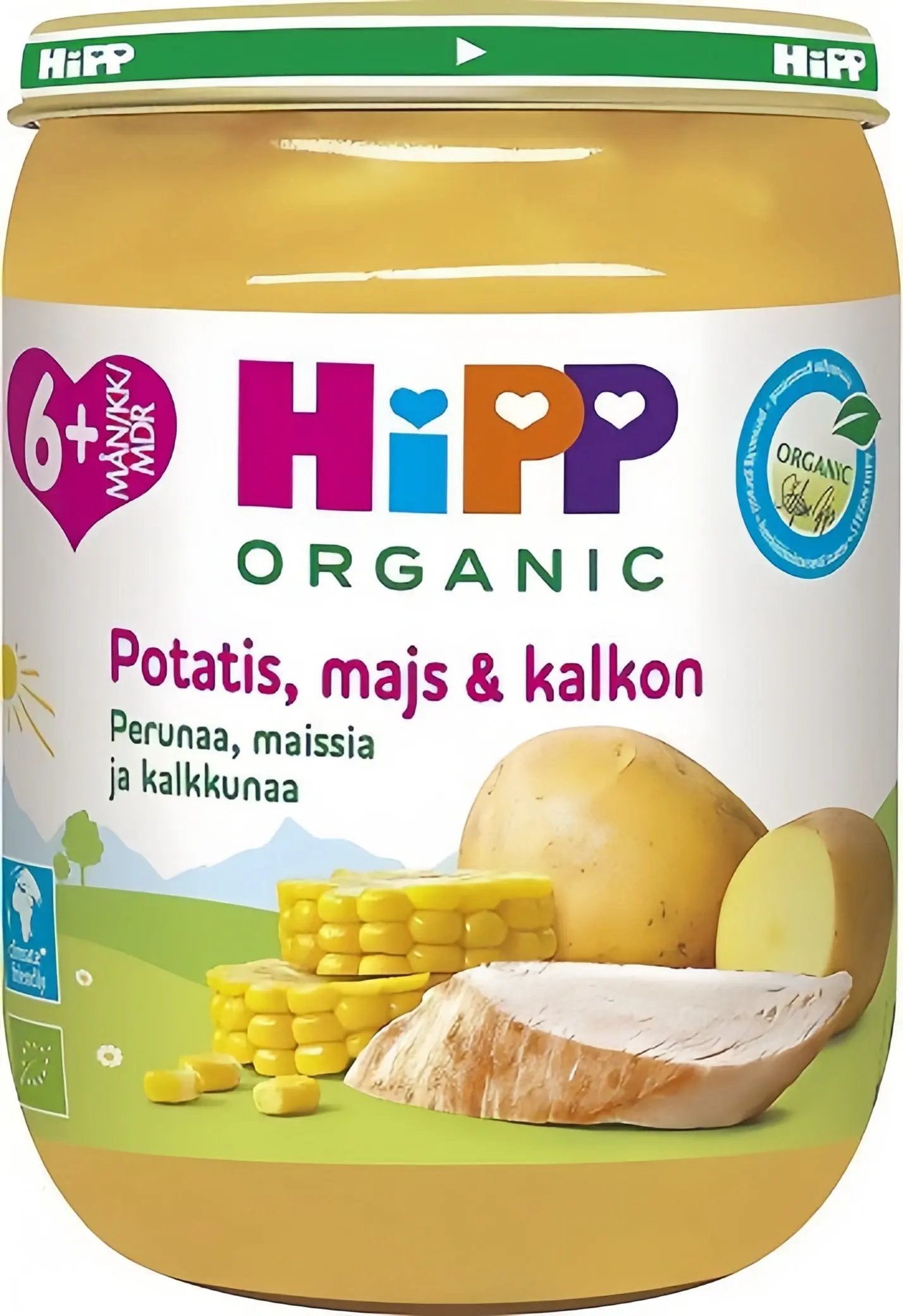 HiPP Potatis Majs & Kalkon 6M 190 g
