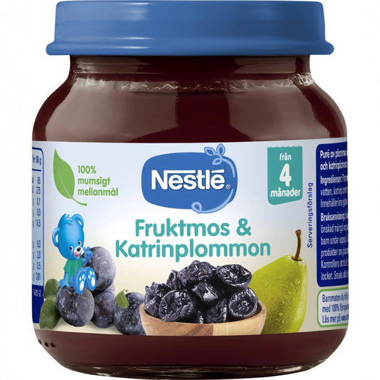 Nestlé Fruktmos & Katrinplommon från 4 månader 125 g