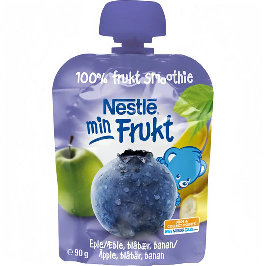 Nestlé Min frukt Äpple Blåbär Banan 90 g