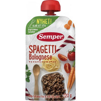 Semper Ätklar Spagetti Bolognese 6M 120 g Semper