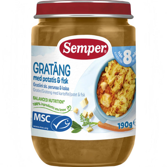 Semper Fiskgratäng med potatismos 8M 190 g