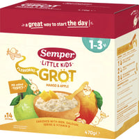 Semper Flerkornsgröt Äpple & mango 1-3 år