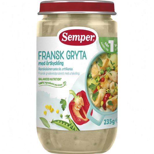 Semper Fransk gryta med kyckling & örter 12M 235 g