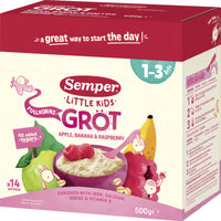 Semper Fullkornsgröt Äpple, hallon & banan 1-3 år