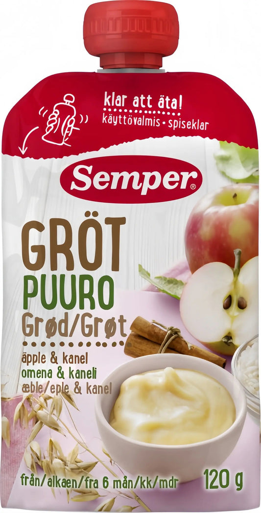 Semper Grötklämmis Äpple, Banan & Kanel 120 g