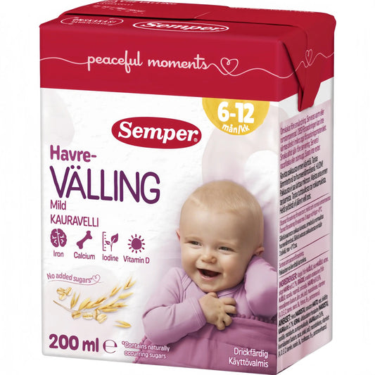 Semper Havrevälling Mild Drickfärdig 6M 200 ml