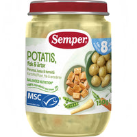 Semper Potatis & fisk med ärtor 8m