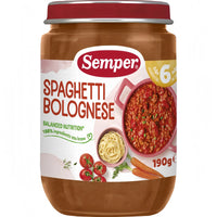 Semper Spagetti & Köttfärssås 6M 190 g