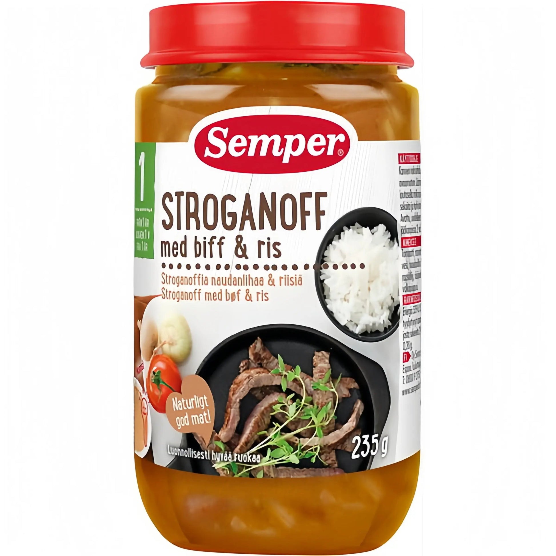 Semper Stroganoff med Biff & Ris 12M 235 g
