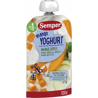 Semper Yoghurt Mango Äpple 12M 120 g Semper