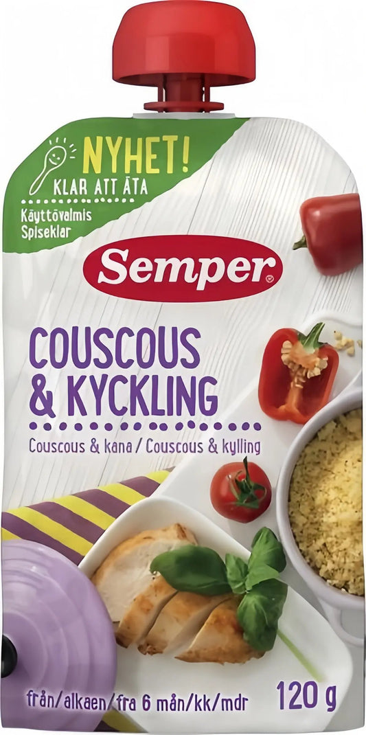 Semper Ätklar Couscous & Kyckling 6M 120 g