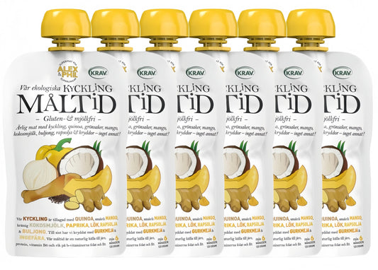 Alex&Phil Måltid med Kyckling, Mango & Kokos 6M 6x120 g