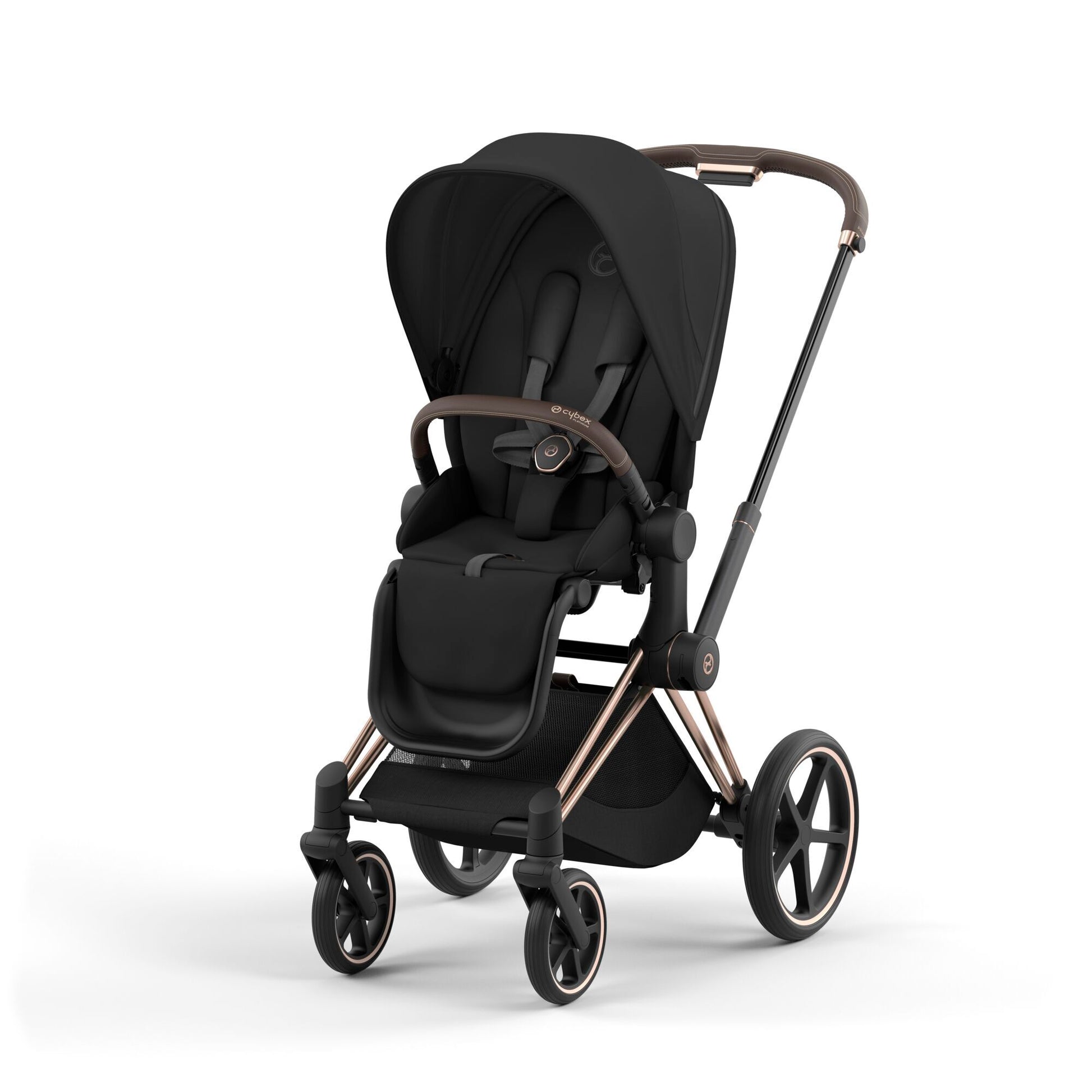 CYBEX e-Priam 4 Sepia Black / Chrome Black – Lyxig eldriven barnvagn BabyMat.se