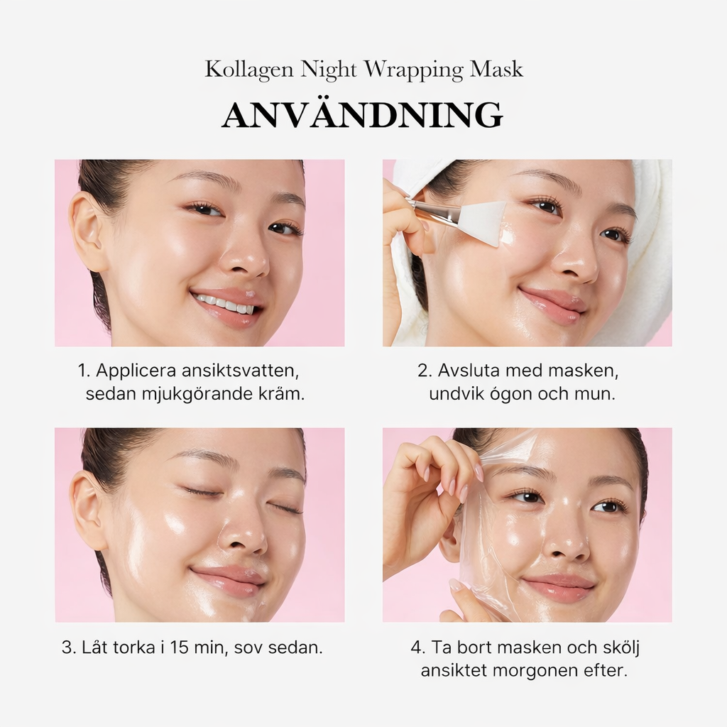 Medicube Collagen Night Wrapping Mask 75ml + Sminkborste