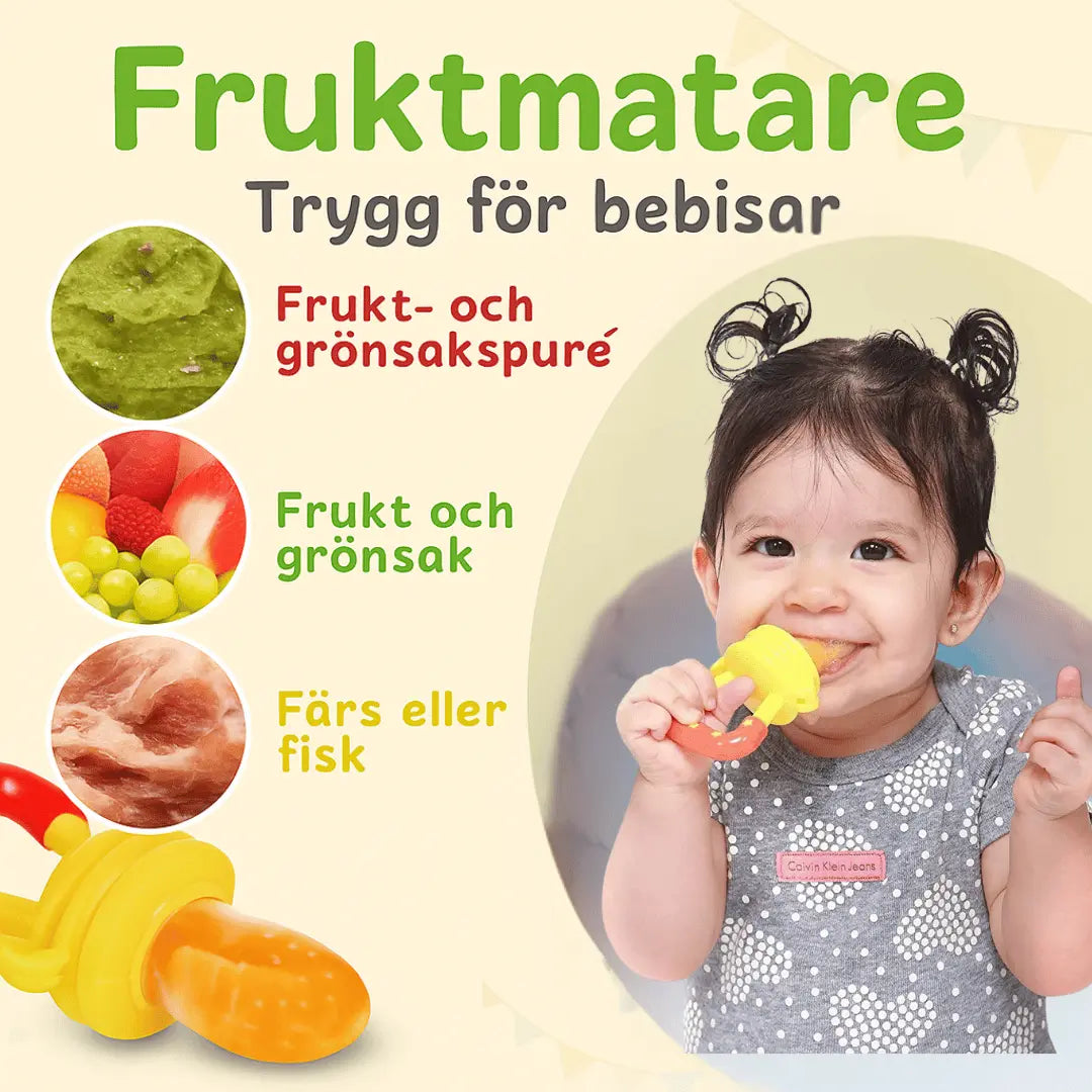 Fruktmatare för Bebisar – Napp med Silikonfilter för Säker Matning BabyMat.se