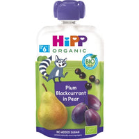 HiPP Klämmis Päron Plommon & Svarta Vinbär 6M 100 g HiPP