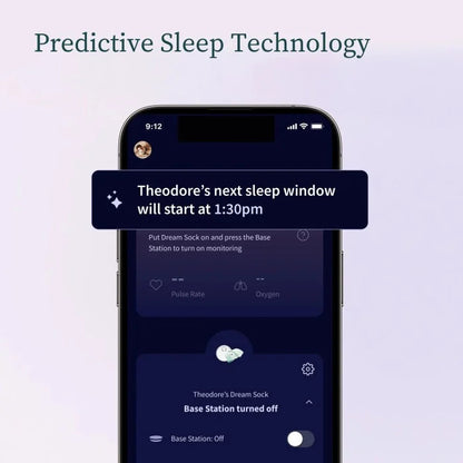 Owlet Baby Monitor with Pulse Oximeter Dream Sock Dusty Rose BabyMat.se