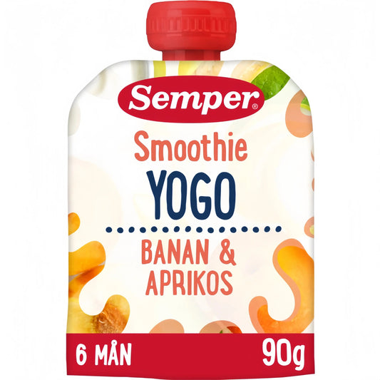 Semper Smoothie Yogo Banan och Aprikos 6M 90 g
