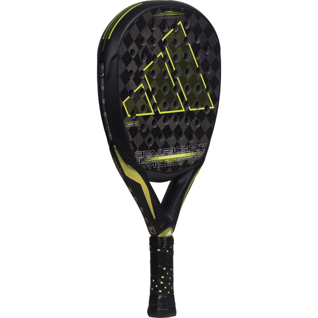 Adidas Adipower Multiweight 3.3 Svart/Gul – Avancerad Padelracket BabyMat.se