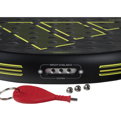 Adidas Adipower Multiweight 3.3 Svart/Gul – Avancerad Padelracket BabyMat.se